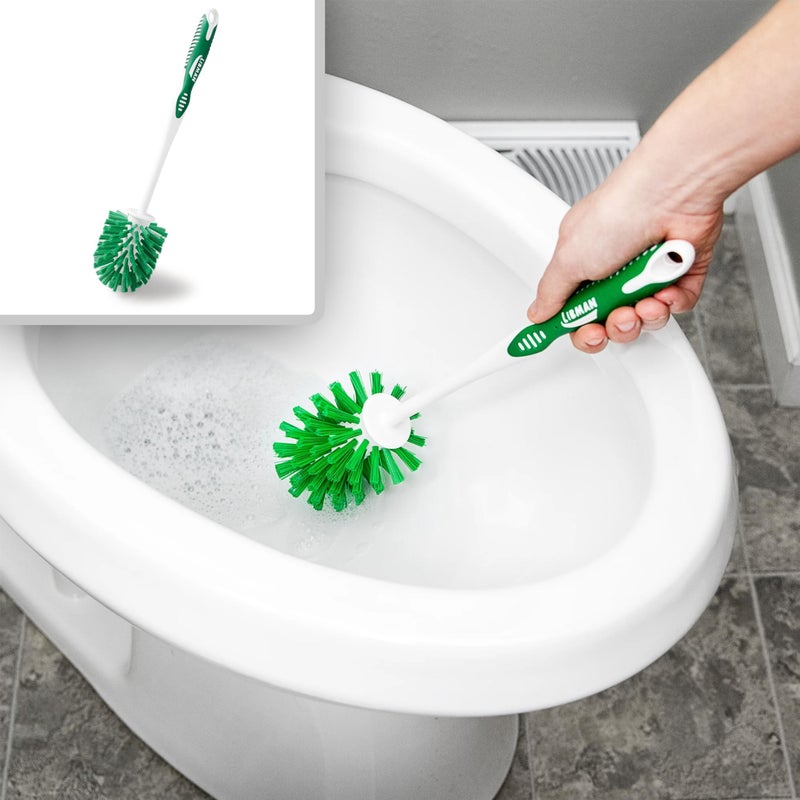 Libman Commercial Libman Designer Bowl Brush and Caddy - 2 Pack - Toilet Brush and Holder Set, Non-Scratch, Bathroom Brush, Hygenic Caddy with Drying Slits - Image 5